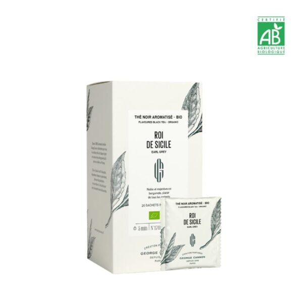 ROI DE SICILE - Thé noir BIO (x20/George-Cannon) – Image 2